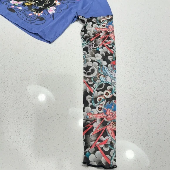 Ed Hardy RARE Jaguar Tattoo sleeve - Picture 5 of 11